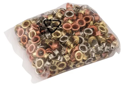 Ösen für Lochzange, 4 mm, ca. 500 Stück, Metall, blau