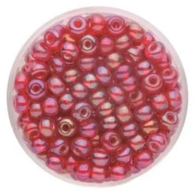 Produktbild von Glorex Rocailles Perlen 4,5 mm 17 g rot