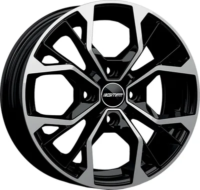 Produktbild von Alufelge Gmp Matisse 7X17 5X100 Et 43 Black Diamond