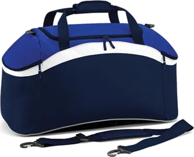 Immagine prodotto di BagBase BG572 | Borsa sportiva Teamwear Holdall | 64 x 35 x 31 cm - Colore: French Navy/Bright Royal/White - Dimensioni: 64 x 35 x 31 cm