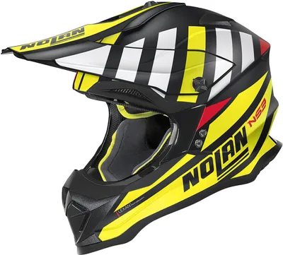 Obrázok produktu pre Nolan N53 Cliffjumper motokrosová prilba, čierna/žltá/biela, L (60)