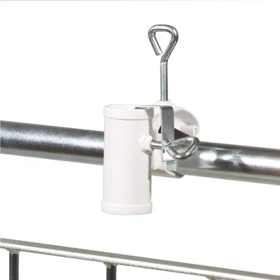 Produktbild von Parasolhalter für Geländer, weiß, bis ø 35 mm, für Balkon und Terrasse