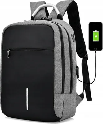 Produktbild von Diebstahlsicherer Rucksack mit USB und Fach für Tablet und Laptop