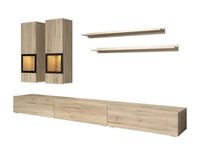 A modular living room furniture set displayed against a white background.