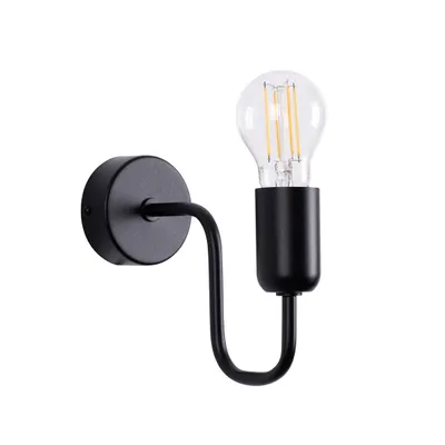 Zdjęcie produktu dla Kinkiet ścienny industrialny czarny VECTOR 1xE27 15W SL.1445 Sollux Lighting