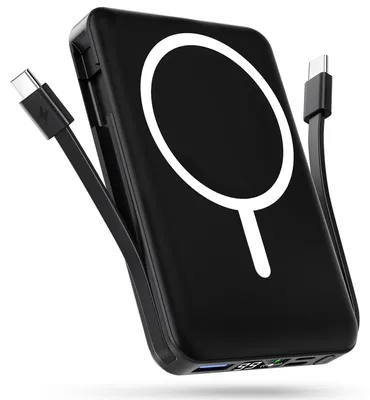 Productafbeelding van Powerbank voor, 10000mAh Magnetische Powerbank Draadloze