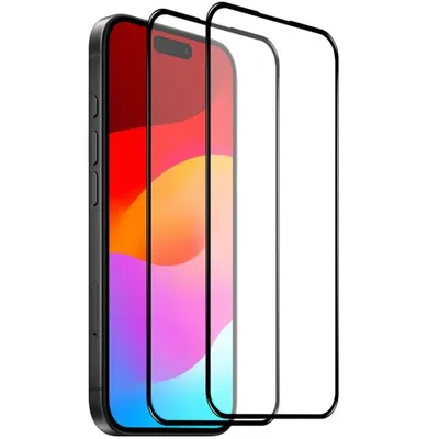 Produktbild von 2x iPhone 17 Pro Panzerglas Schutzfolie Display Schutzglas Panzerfolie Klar Echtglas 9H Moe-Pley