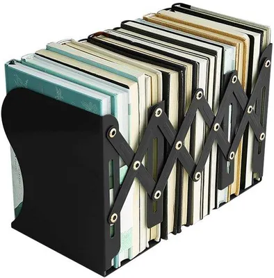 Produktbild von Verstellbare Büroständer aus Metall - Antislip - Büroorganizer - Bücherstand - Desktop-Lesehilfe - 19,5 x 14,6 cm