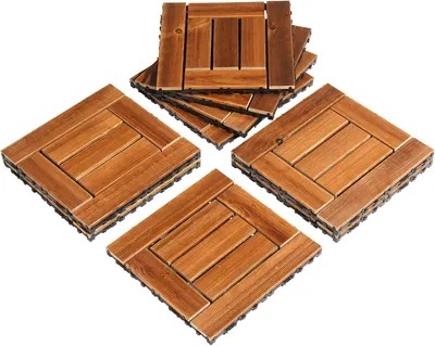 Produktbild von WPC Terrassenfliesen 30 x 30 cm für Balkon und Garten