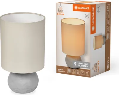 Image de LEDVANCE Decor Table Impact 1XE27 Beige et Gray