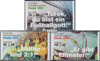 Produktbild von Briefmarken BRD (BR.Deutschland) 2018 Mi 3380-3382 (kompl.Ausg.) postfrisch Legendäre Fußballspiele