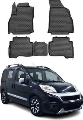 Image de 2008-2021 Tapis de sol Citroen Nemo TPE noir 4 pcs