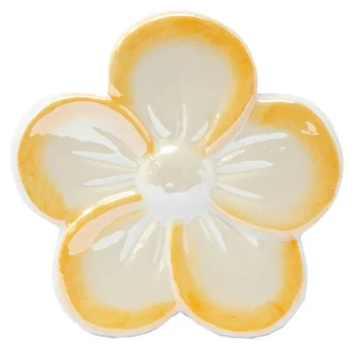 Produktbild von Glänzende Dekoblume Dolomite Orange Ø 12 cm x H 3,5 cm