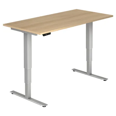 Immagine prodotto di Scrivania regolabile in altezza XDSM | 2 motori | 120 - 200 cm | elettrica, dimensioni piano d'appoggio:160 x 80 cm