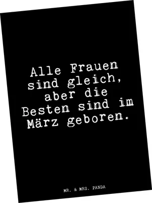 Produktbild von Mr. & Mrs. Panda Postkarte Alle Frauen sind gleich,... - Schwarz - Geschenk, Ansichtskarte, März, bildkarte, Sprüche, Postkarten, Ansichtskarten, Geburtstagsgeschenk