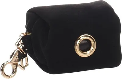 Produktbild von Famanu Hundekotbeutelspender - praktische Halter für Kotbeutel - leicht und einfach an der Leine zu befestigen - schwarz