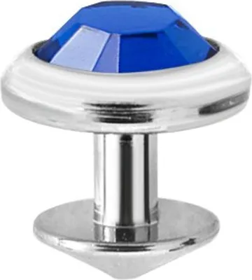 Produktbild von Karisma Micro Dermal Skin Diver Titan G23 Kristal Stein 4mm Farbe SA (Blau)