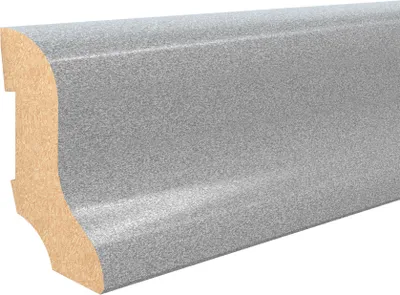 Obrázek produktu pro AP35 soklová lišta TYP 08 ACARA, MDF + fólie imitace stříbra, 40 mm, 20 mm, 2,7 m