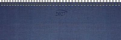 Produktbild von 2027 BRUNNEN Querterminbuch33x10cm bl Register