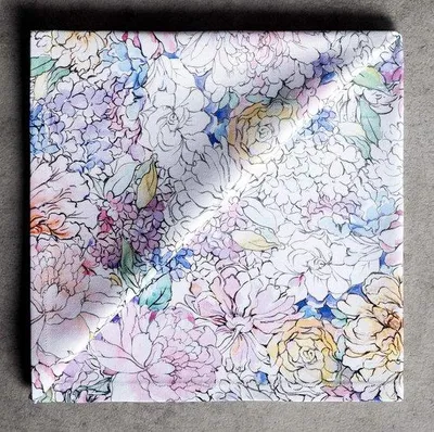 Image de Serviettes Famanu, 100% coton - Lot de 4 pour le printemps/l'été