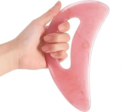 Immagine prodotto di Dispositivo per massaggio Gua Sha per il trattamento anticellulite e il drenaggio linfatico - collo, spalle, fianchi, addome, schiena