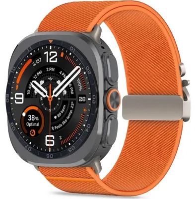 Produktbild von Armband für Galaxy Watch Ultra 2 / Ultra, Tech-Protect Nylon Clasp, Orange