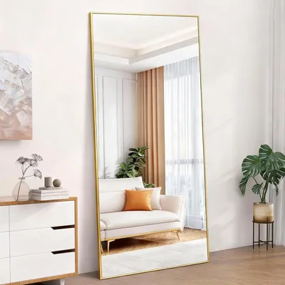 Obrázok produktu pre Zrkadlo na celé telo - Podlahové zrkadlo - Nástenné zrkadlo - Stojace zrkadlo - Zrkadlo na postavu - 192x85 cm