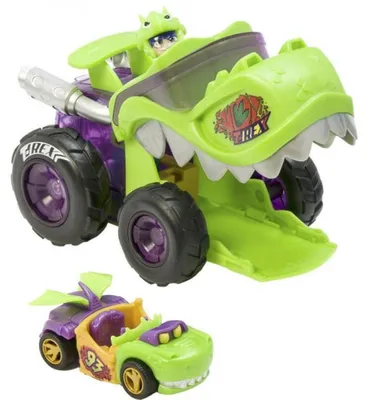 Produktbild von Pojazd T-Racers Mega Wheels T-Rex z pilotem