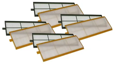 Produktbild von vhbw Filterset kompatibel mit Zehnder ComfoD 300, 350, 450, 550 Lüftungsgerät - Luftfilter G4 / F7 (8 Stück), 50 x 16 x 1 cm, Weiß / Gelb / Grün