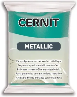 Produktbild von CERNIT Metallic ofenhärtende Modelliermasse 56 g - Türkis