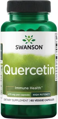 Zdjęcie produktu dla Kwercetyna 475 mg 60 kapsułek wegetariańskich Swanson Health Products