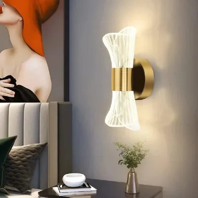 Obrázok produktu pre Elegantná LED nástenná lampa do interiéru, 12W, dekoratívne osvetlenie, 3000K/4500K/6500K – zlatá, 3000K/4500K/6500K
