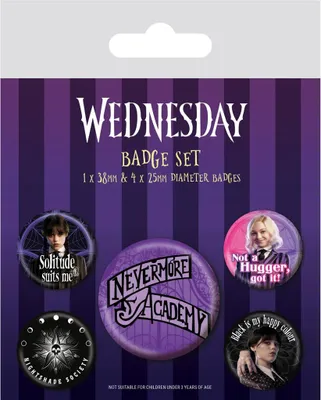 Immagine prodotto di Mercoledì - set di badge