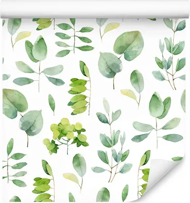 Produktbild von 10m VLIES TAPETE Rolle Wohnzimmer Pflanzen Blätter Aquarell Natur Flora XXL