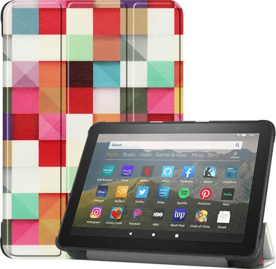 Obrázek produktu pro Obal pro Amazon Fire HD8/Plus 2020/2022 (10/12. generace) 8,0" Smart Cover s funkcí stojánku a automatického uspání/probuzení