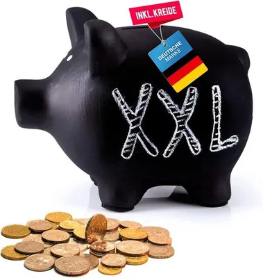 Produktbild von Famanu Spardose Glücksschwein - Schwarz
