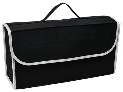 Productafbeelding van Kofferbakorganizer - Vilt - Opvouwbaar - 50 x 24 x 15 cm - Zwart