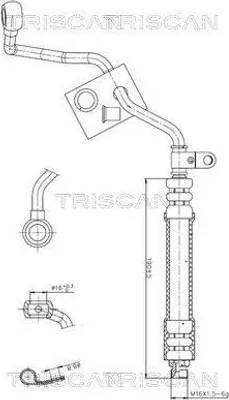 Obrázok produktu pre Vw A4/Passat/Skoda Superb 96-05 Kábel Posilňovača Riadenia