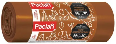 Produktbild von Braune -Müllsäcke von Paclan, 35 l, 20 Stück
