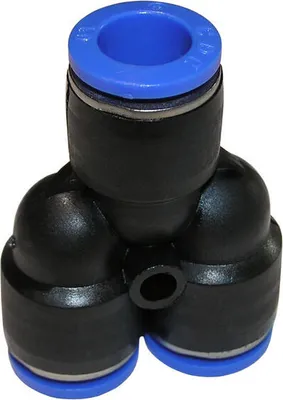 Zdjęcie produktu dla Złšczka pneumatyczna, trójnik do węża pneumatycznego 6 mm - typ Y 01664
