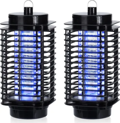 Produktbild von MONZANA® 2x Insektenvernichter elektrisch UV LED indoor Mückenfalle Fliegenfalle Insektenlampe Moskitofalle Insektenabwehr Insektenfalle Mückenlampe