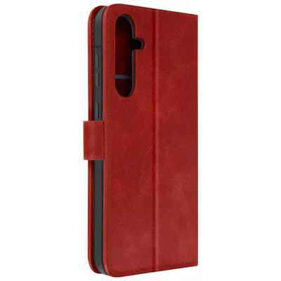 Immagine prodotto di Avizar, custodia a portafoglio per Samsung Galaxy A55, con cinturino da polso, bordeaux