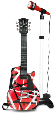 Image de BONTEMPI - Guitare électrique avec microphone pour scène, support réglable