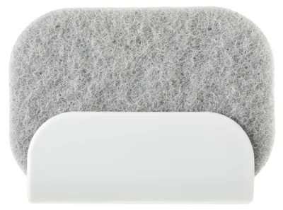Scrubberhalter für Spülbecken, 13x5x9,5 cm, weiß, mit 2 Saugnäpfen