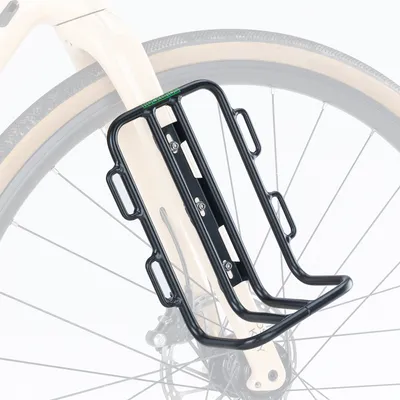 Image de ROCKBROS 1 pcs Porte-bagages avant de vélo Porte-bagages avant 218g Noir