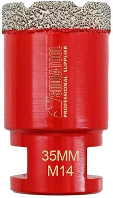 Produktbild von Diamantbohrkronen 35 mm für Fliesen, Granit und Marmor - Rot