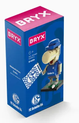 Produktbild von BRYX FC Schalke 04 Maskottchen Erwin Klemmbaustein Set 123 Teile ab 6 Jahre