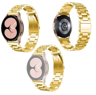 Produktbild von Für Samsung Galaxy Watch FE 6 5 4 Normal Pro Classic alle Größen Deluxe Stahl Armband