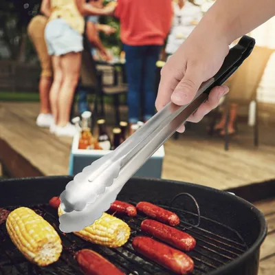 Image de Pince à aliments,Pince à BBQ,Pince à aliments en acier inoxydable