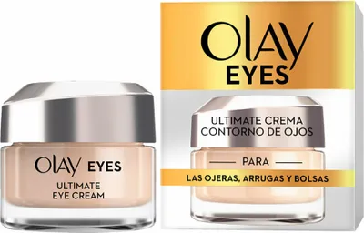 Obrázok produktu pre Olay Ultimate, Očný krém, Ženy, Zmiešaná pleť, Suchá koža, Normálna pleť, Mastná pleť, Proti tmavým kruhom, Proti opuchu, Proti vráskam, Čistiace, Hydratačný, Osviežujúce, Liečba, Nádoba, Aqua, Vinyl Dimethicone/Methicone Silsesquioxane Crosspolymer, Glycerin, Niacinamide,...